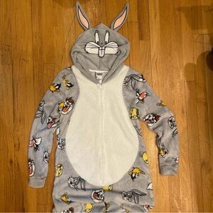 Gray Looney Tunes Onesie